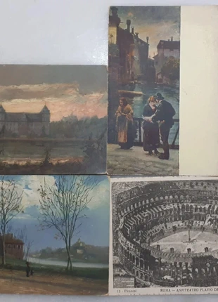 Lote 4 antiguas carta postales Italia, état: Très bon état, 21,00 €, 22,75 € Protection acheteurs incluse
