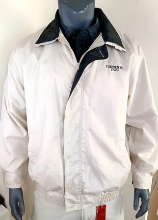 Veste Torrente Paris coupe vent beige brodé - Taille XL, brand: Torrente, condition: Very good, size: XL, €14.00, €15.40 includes Buyer Protection