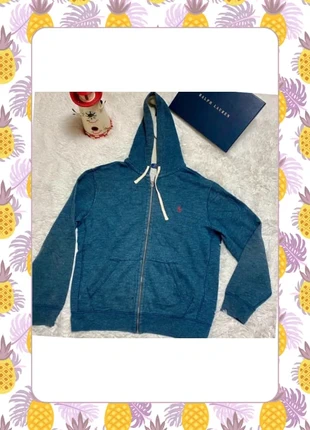 🏇 • Veste zip à capuche Ralph Lauren gris foncé avec logo brodé rouge, Taille L, marca: Ralph Lauren, estado: Muy bueno, tamaño: L, 50,00 €, 53,20 € Protección al comprador incluida