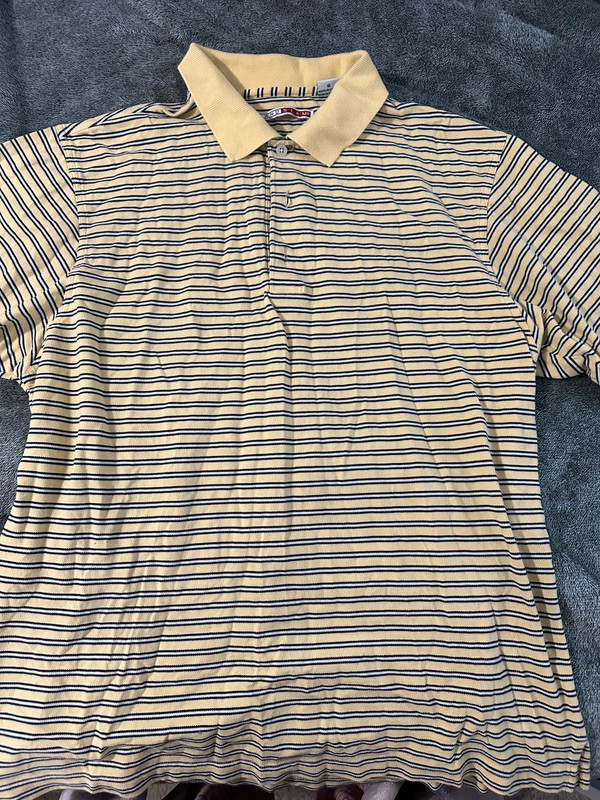 Yellow Striped Collared Shirt 1