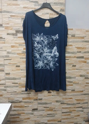 Blusa donna blu taglia unica vestibilità comoda in viscosa, marque: Made In Italy, état: Très bon état, taille: Taille unique, 3,00 €, 3,85 € Protection acheteurs incluse