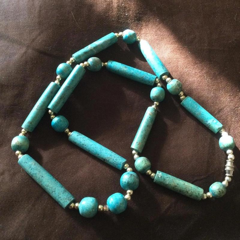 Faux turquoise necklace 2