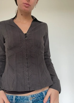 chemise manches longues cintrée baleine coquette mimi, brand: H&M, condizioni: Ottime, taglia: M / IT 42 / EU 38, €15.00, €16.45 include la Protezione acquisti