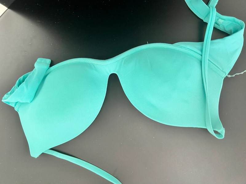 Reggiseno costume azzurro taglia 3 2