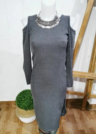 Precioso vestido gris, talla S, made in Italy, marca: Made In Italy, estado: Muy bueno, tamaño: S / 36 / 8, 14,00 €, 15,40 € Protección al comprador incluida