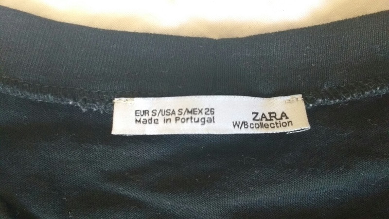 T-shirt noir Zara taille S 3