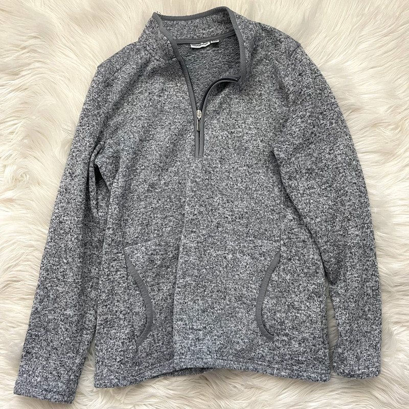 Croft and barrow gray sweatshirt 1