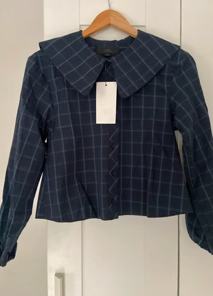 Camisa Zara cuadros viral de cuello bebé / Chemise à carreaux col / Camicia quadri virale ZW, merk: Zara, staat: Heel goed, maat: XS / 34 / 6, € 35,95, € 38,45 inclusief Kopersbescherming