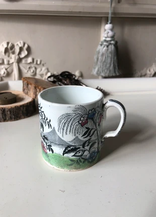 Tasse - Faïence - Lebeuf, Milliet et Cie - Creil et Montereau - Polychrome - Japonisant, merk: Creil et montereau, staat: Goed, € 14,00, € 15,40 inclusief Kopersbescherming Pro