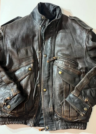 Veste de motard KESHAI en cuir véritable fabriqué en France, marque: KESHIA, état: Bon état, taille: XL, 59,00 €, 62,65 € Protection acheteurs incluse