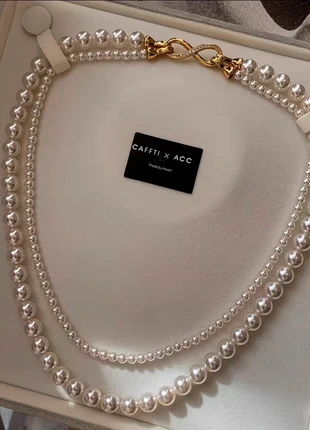 Collier double rang de perles, marca: Tendance, estado: Nuevo sin etiquetas, 23,00 €, 24,85 € Protección al comprador incluida