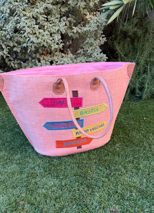 Sac panier rose, brand: sac de plage, condition: New without tags, €12.00, €13.30 includes Buyer Protection