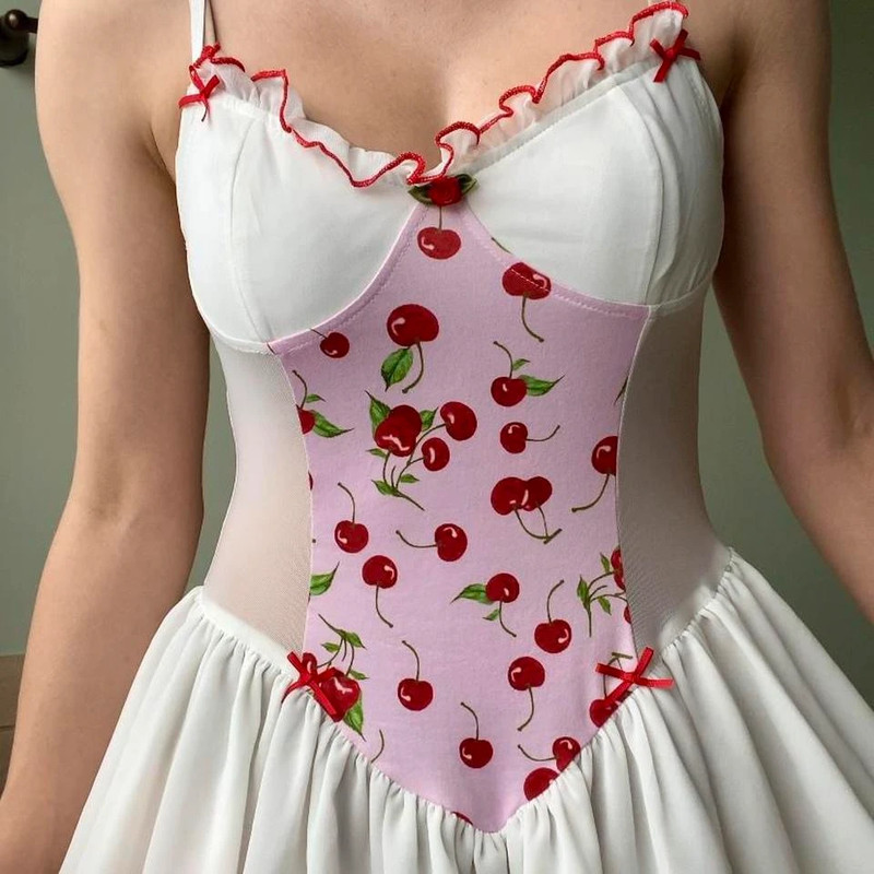 Lolita cherry mini dress 2