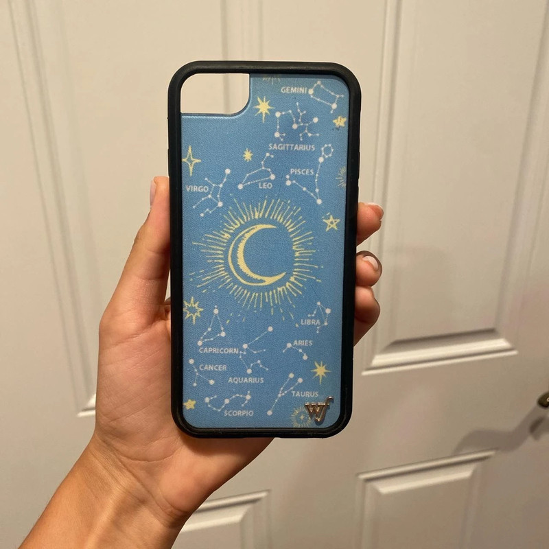 iphone 6 blue and yellow hannah meloche astrology wildflower case. 1