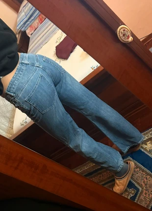 Blu jeans a vita bassa largo vintage dressing, merk: Vintage Dressing, staat: Nieuw zonder prijskaartje, maat: S / 36 / 8, € 15,00, € 16,45 inclusief Kopersbescherming