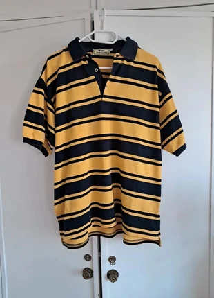 Polo rayure bleu et jaune Tamosaga | Taille L, marca: tamosaga, estado: Muito bom, tamanho: L, €7.00, €8.05 inclui Proteção do Comprador