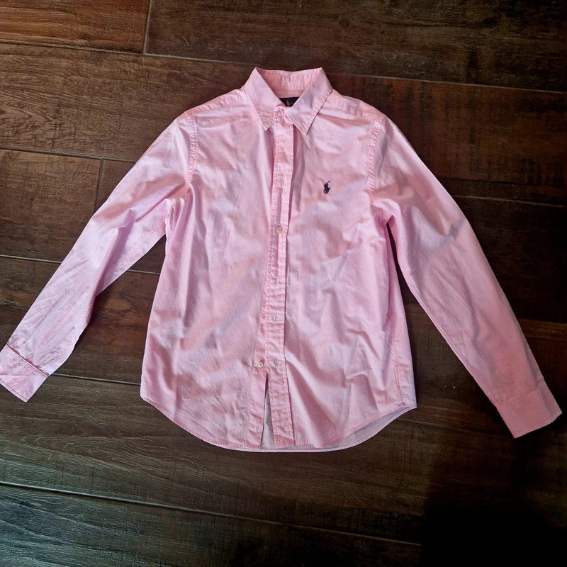 Camicia rosa sale ralph lauren