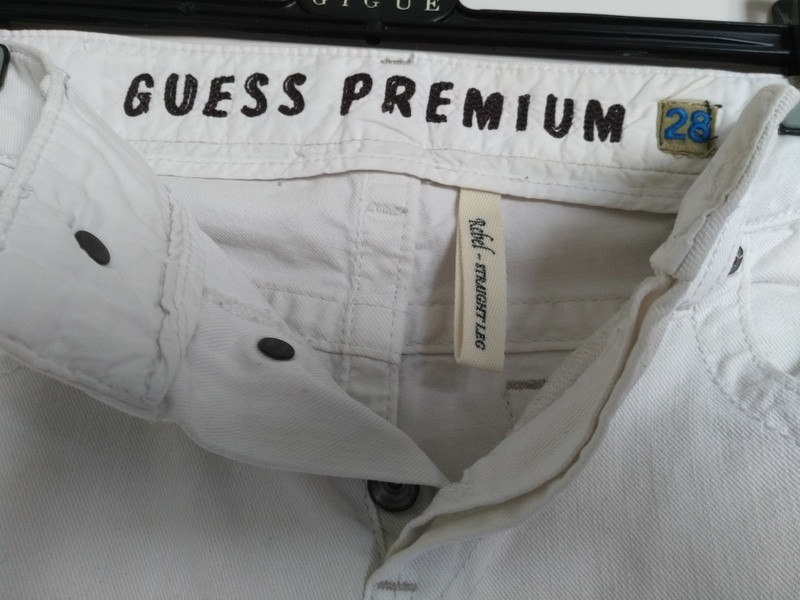 pantalon blanc guess prenium
