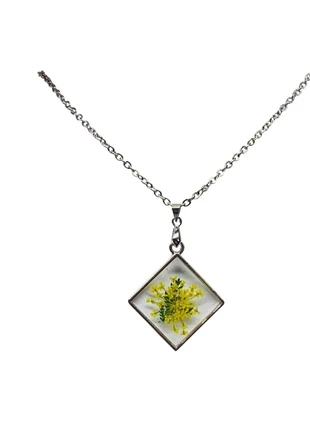 Bespoke Handmade Charming Yellow Floral Resin Necklace 18” chain, brand: Bespoke, condition: New with tags, £5.00, £5.95 includes Buyer Protection