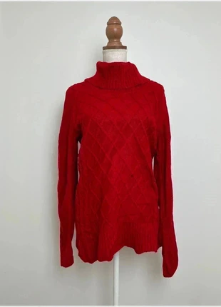 Pull col roulé rouge en maille, manches longues - Calvin Klein - Taille M (38), marque: Calvin Klein, état: Très bon état, taille: M / 38 / 10, 12,00 €, 13,30 € Protection acheteurs incluse