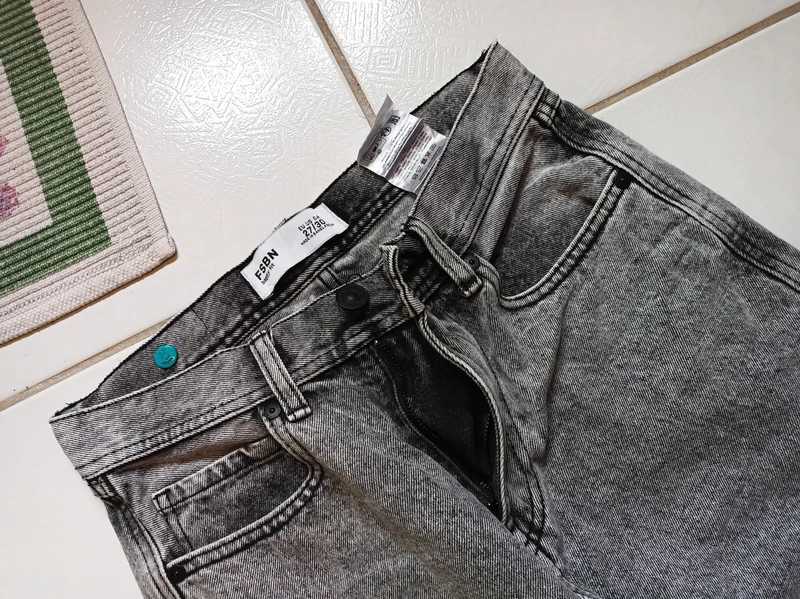 Jeans femme gris Baggy FSBN - photo numéro 13