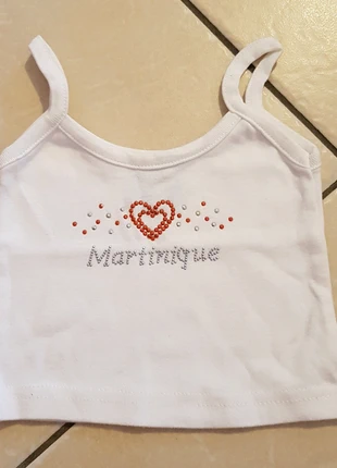 Débardeur  neuf avec strass Martinique , condition: New without tags, size: 18-24 months / 86 cm, €2.00, €2.80 includes Buyer Protection