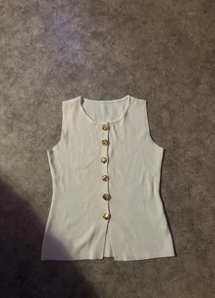 haut blanc SHEIN, marque: Shein, état: Bon état, taille: S / 36 / 8, 2,00 €, 2,80 € Protection acheteurs incluse