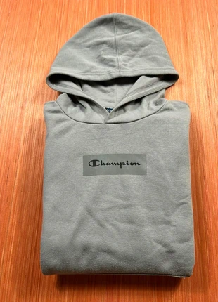 Sweat / Pull à capuche Champion gris logo floqué /Taille M, zustand: Sehr gut, größe: M, 10,00 €, 11,20 € inklusive Vinted-Käuferschutz