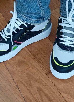 Baskets noir blanc rose vert jaune fluo, brand: Sinéquanone, condition: New without tags, size: 38, €10.00, €11.20 includes Buyer Protection