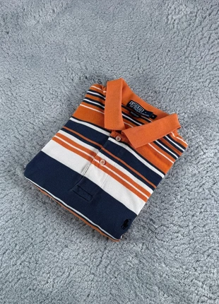 Polo Ralph Lauren Polo M Rayé orange, bleu, blanc Vintage 100% Coton / Striped Shirt 00360, marque: Ralph Lauren, état: Très bon état, taille: M, 13,00 €, 14,35 € Protection acheteurs (Pro) incluse