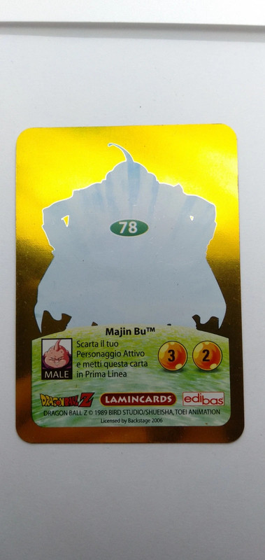 MAJIN BU 85 (oro) Dragon Ball Z Serie Oro Lamincards