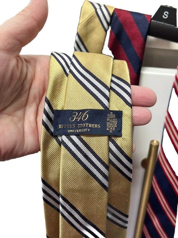 Brooks Brothers Makers Lot of 4 Neck Ties Pure Silk Made in USA Multi-Stripe 4