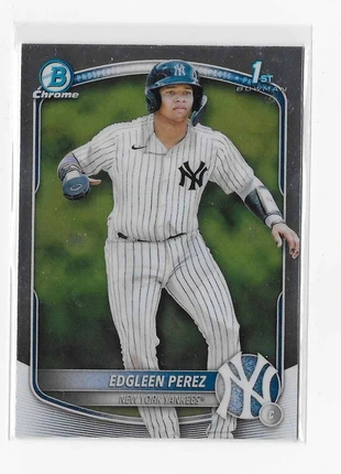 Bowman Baseball 2025 Edgleen Perez 1er Bowman Chrome New York Yankees, marca: Topps, estado: Novo sem etiquetas, €2.00, €2.80 inclui Proteção do Comprador