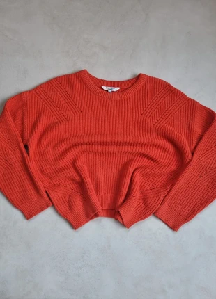 Pull tricoté / couleur orange / style vintage / pour femme / Taille 158 cm /, merk: Fish & Chips, staat: Heel goed, maat: S / 36 / 8, € 7,00, € 8,05 inclusief Kopersbescherming