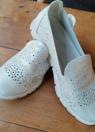 🤍 Mocassins ajourés – Blanc nacré – Tendenz – Taille 36, brand: Tendenze, condizioni: Buone, taglia: 36, €6.00, €7.00 include la Protezione acquisti Pro