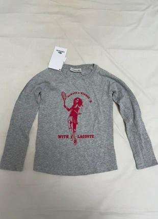 T shirt imprimé gris Lacoste, brand: Lacoste, condition: New with tags, size: 8 years / 128 cm, €4.00, €4.90 includes Buyer Protection
