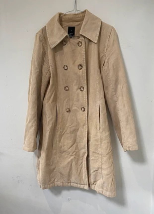 Corduroy beige trench coat, brand: Vintage Dressing, condition: Good, size: M / 38 / 10, €12.00, €13.30 includes Buyer Protection