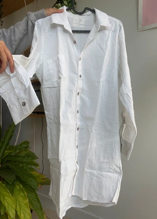 Chemise de nuit blanche en coton léger (primark), marke: Primark, zustand: Neu, größe: XS / 34 / 6, 9,00 €, 10,15 € inklusive Vinted-Käuferschutz