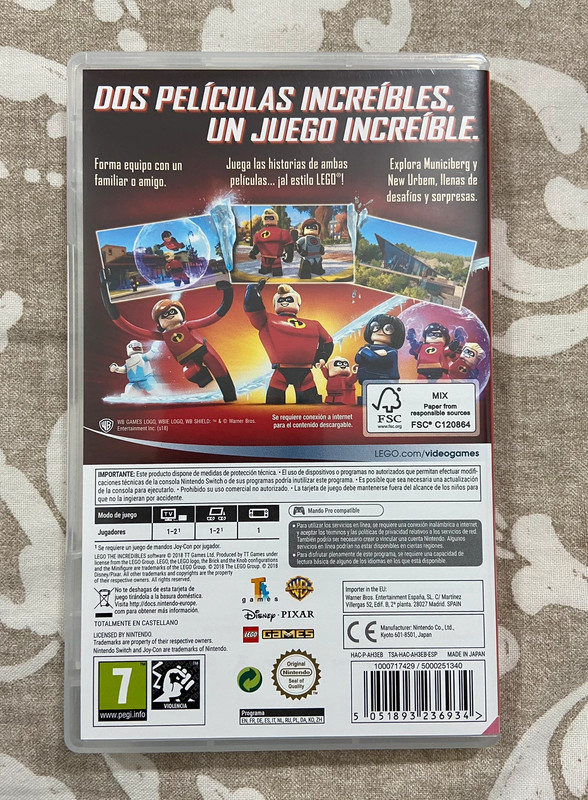 Lego Los Increibles Nintendo Switch Vinted