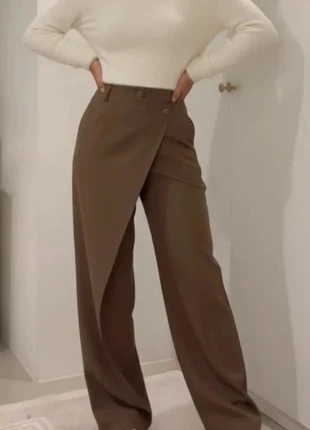 Pantalon marron à pan asymétrique taille M, marque: shawly, état: Très bon état, taille: M / 38 / 10, 46,90 €, 49,95 € Protection acheteurs incluse