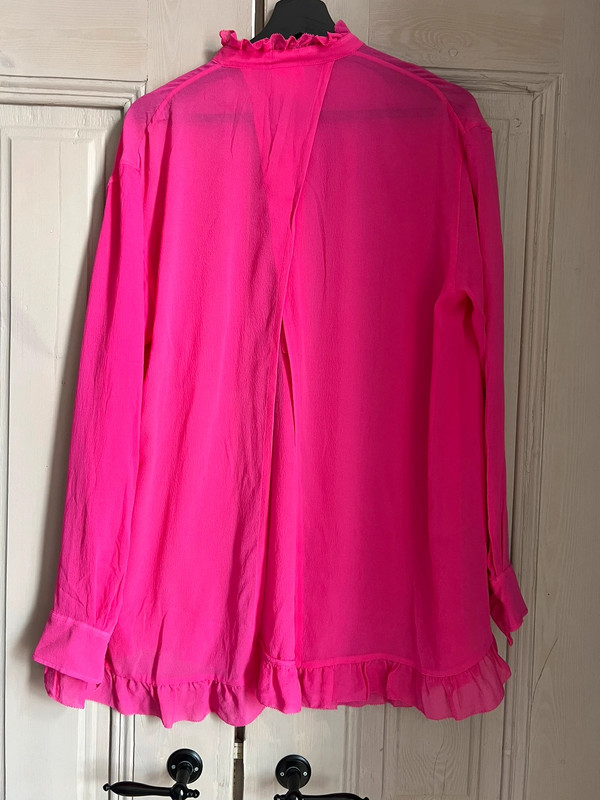 H&M Studio Pink Silk Blouse 4