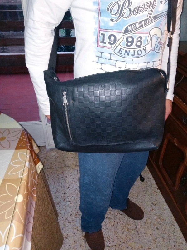 Bolsa Trio Messenger Damier Infini - Hombre - Bolsas