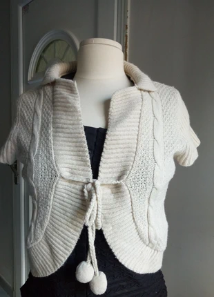 Gilet laine manches courtes ecru , marca: SUD Express, estado: Muito bom, tamanho: L / 40 / 12, €12.00, €13.30 inclui Proteção do Comprador