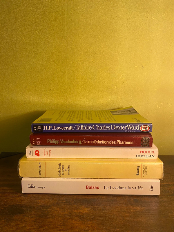 Lot de 5 livres