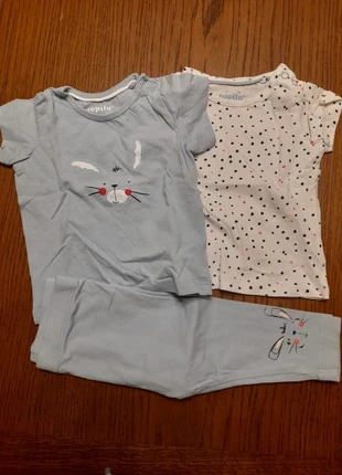 Ensemble + t-shirt, marke: Lupilu, zustand: Sehr gut, größe: 3-6 Monate / 62, 2,50 €, 3,33 € inklusive Vinted-Käuferschutz