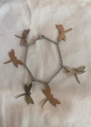 Sterling Silver 925 Dragonfly Charm Bracelet – 20cm, brand: Carrefour, condition: Good, €8.00, €9.10 includes Buyer Protection