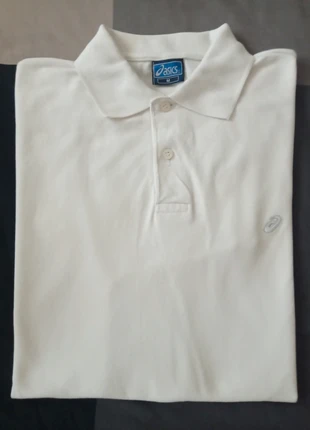 Polo - Asics - Branco, estado: Muito bom, tamanho: M, €19.99, €21.69 inclui Proteção do Comprador