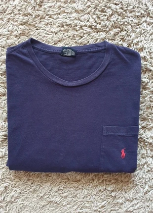 T-shirt manches courtes Ralph Lauren marine taille L avec petite poche, brand: Ralph Lauren, condition: Good, size: L, €15.00, €16.45 includes Buyer Protection
