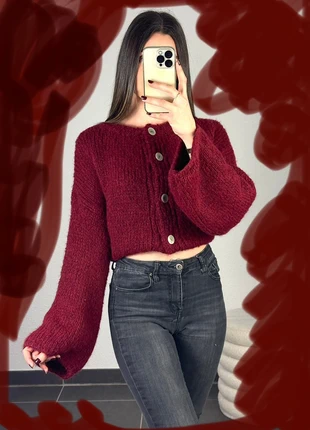 Gilet bordeaux boutonné, brand: Made In Italy, condition: New with tags, size: One size, €39.00, €41.65 includes Buyer Protection