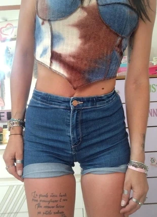 H&M Women's Blue Shorts, brand: H&M, condition: Very good, size: XXS / 4, £6.00, £7.00 includes Buyer Protection